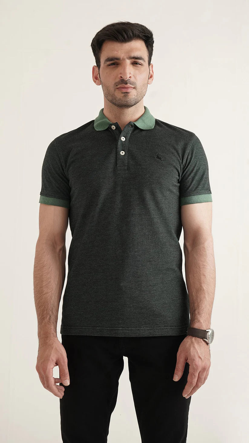 Markhor - Gold Series Green Yarn Dyed Polo 1006