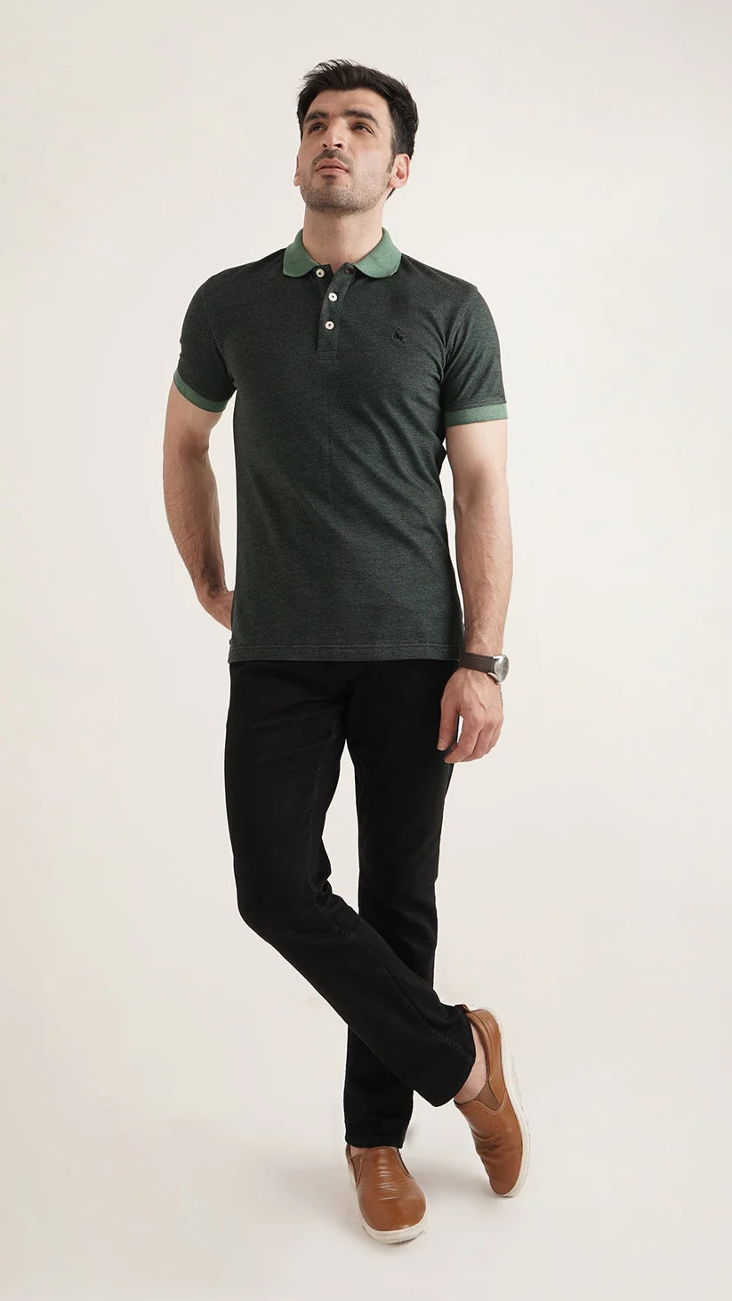 Markhor - Gold Series Green Yarn Dyed Polo 1006