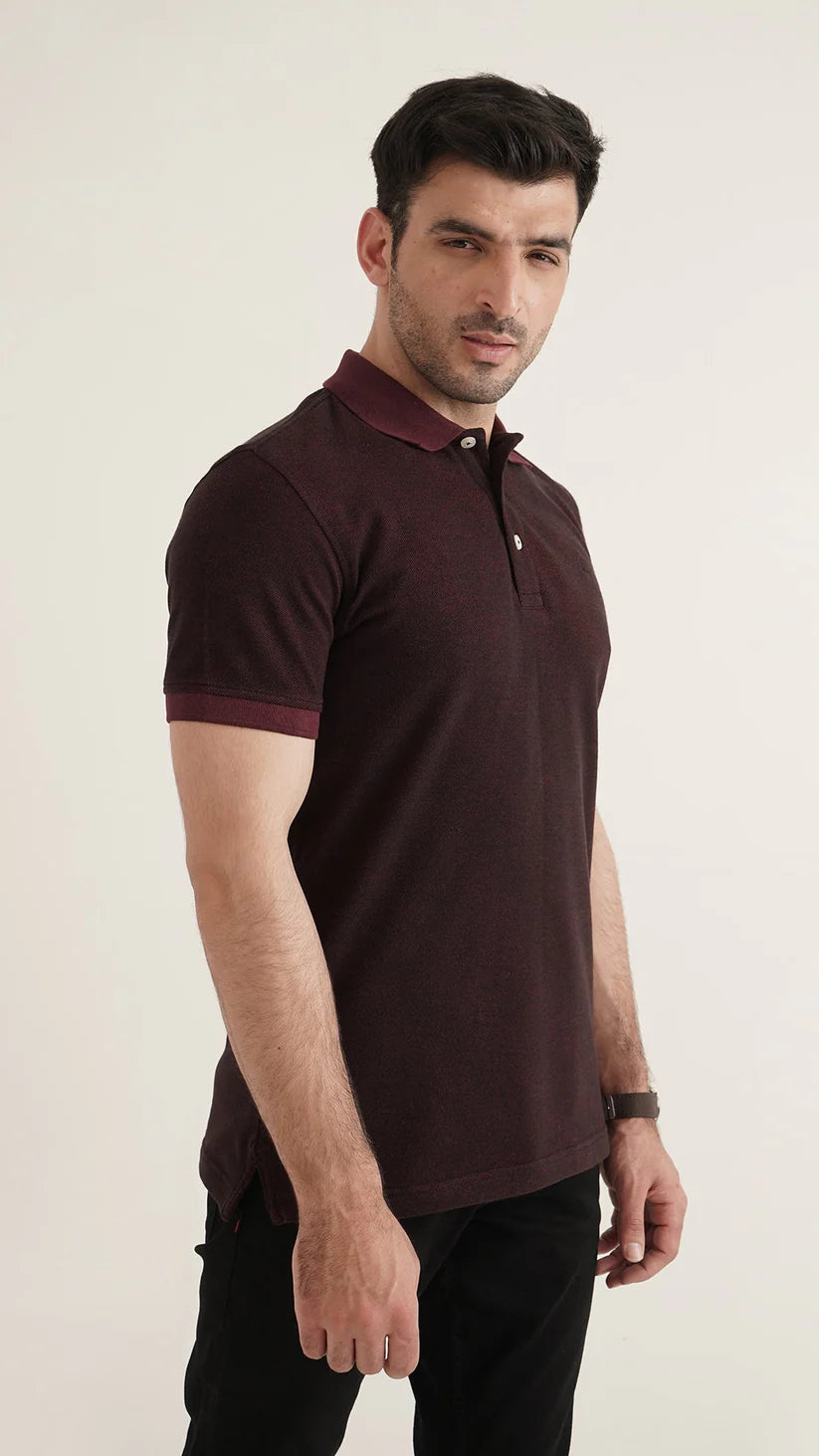 Markhor - Gold Series Red Yarn Dyed Polo 1008