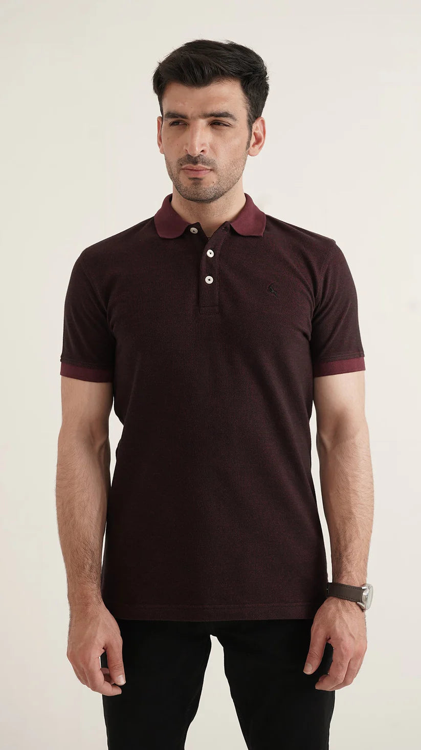Markhor - Gold Series Red Yarn Dyed Polo 1008