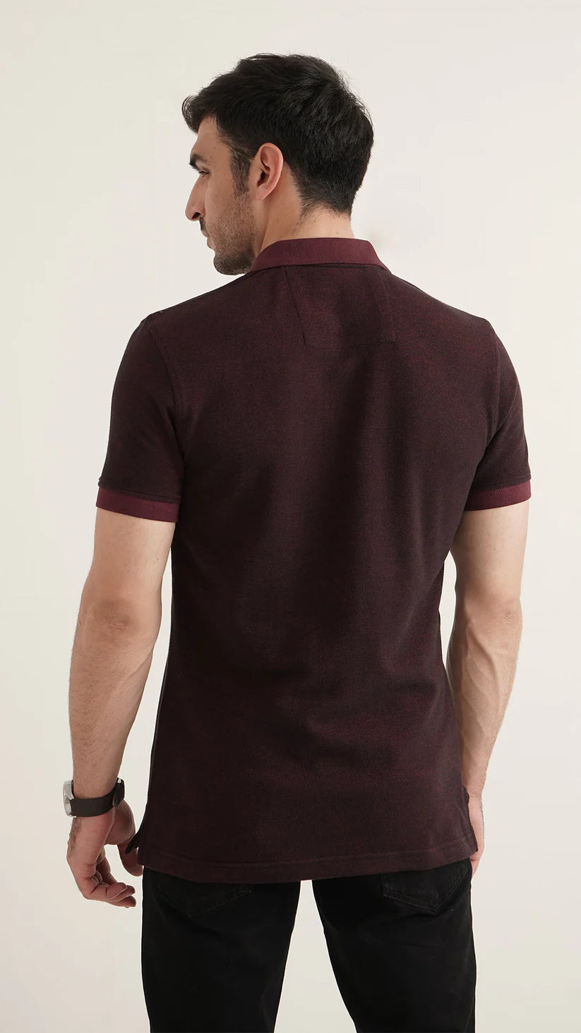 Markhor - Gold Series Red Yarn Dyed Polo 1008