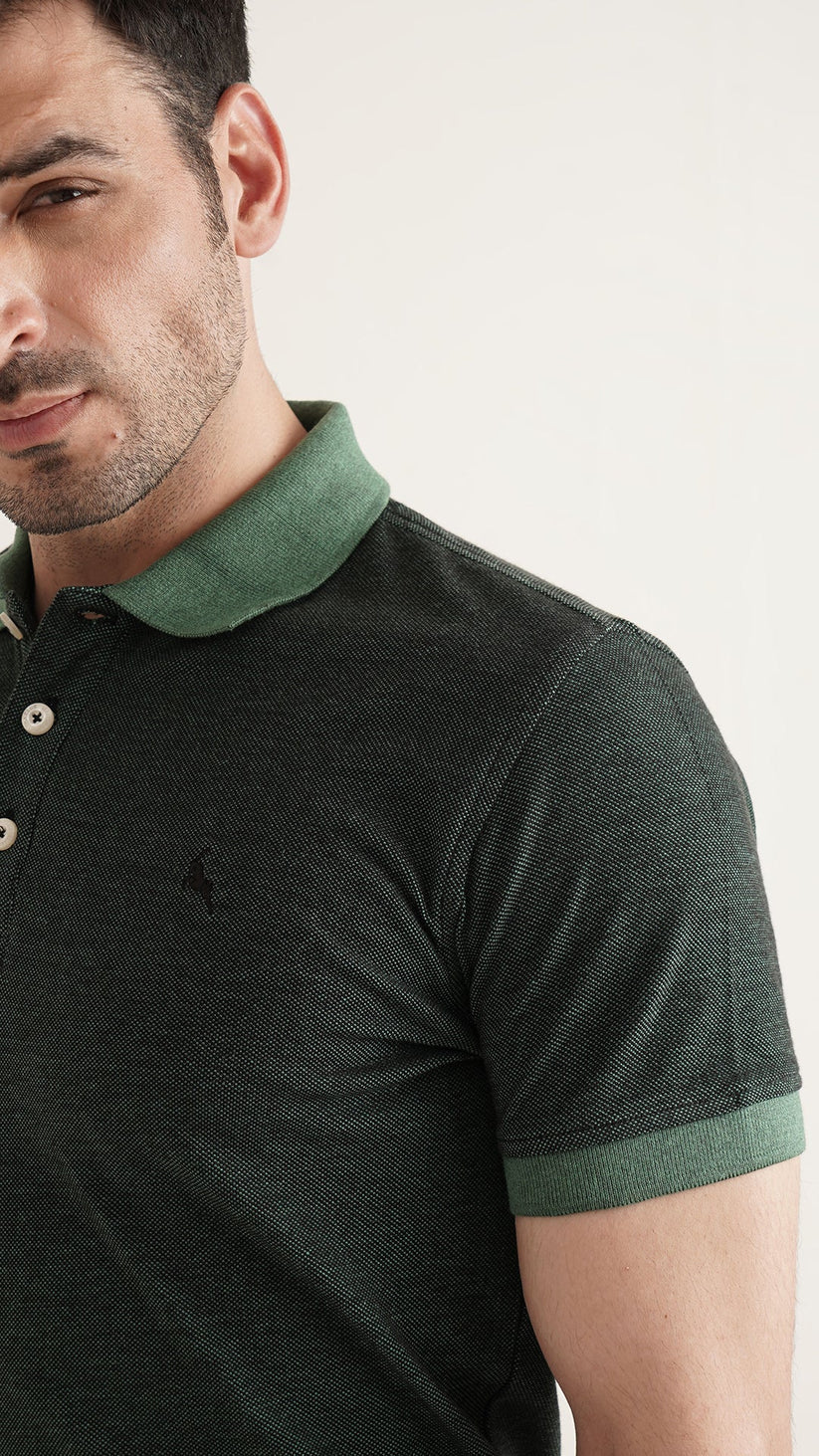 Markhor - Gold Series Green Yarn Dyed Polo 1006